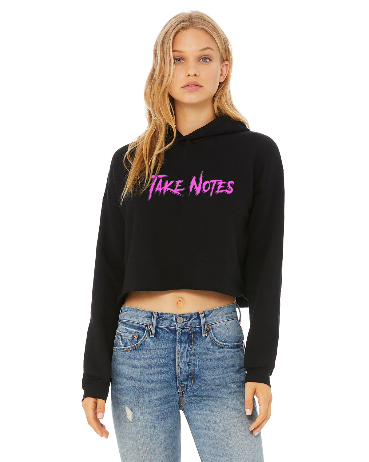Ladies' Cropped Fleece Hoodie
